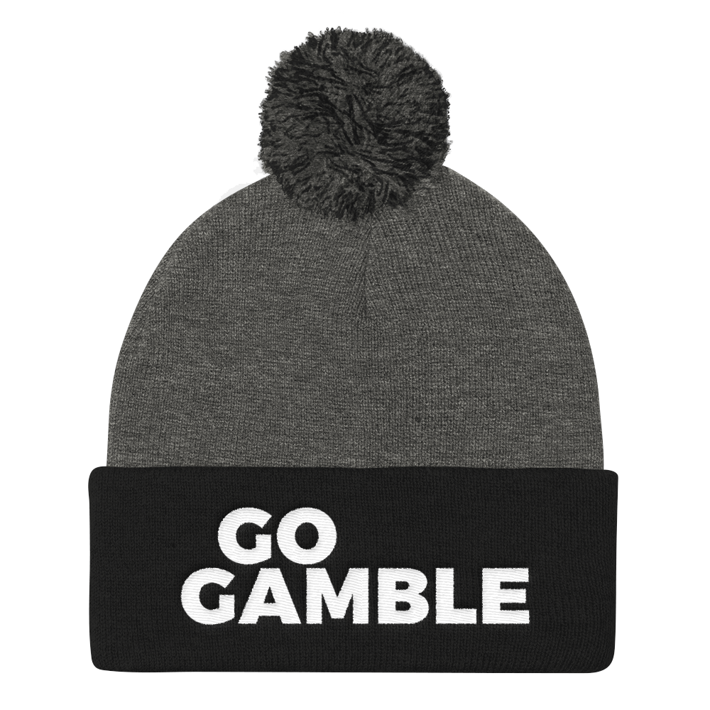 Go Gamble Pom beanie black/grey