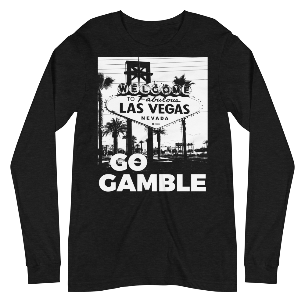 B&W Ink Las Vegas Sign Long Sleeve T-Shirt